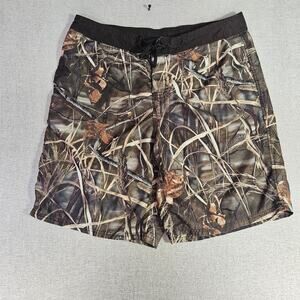Mens Realtree Camo Board Shorts Swim Trunks Size XL – Excellent